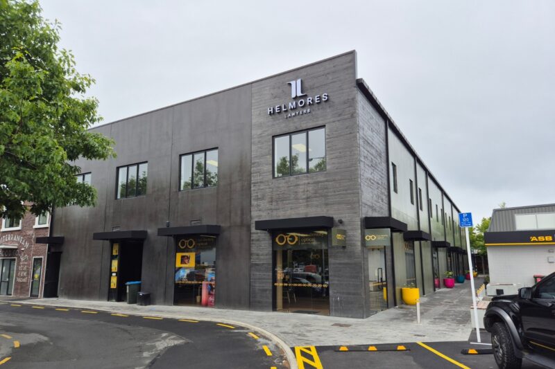 View of commercial office and retail.